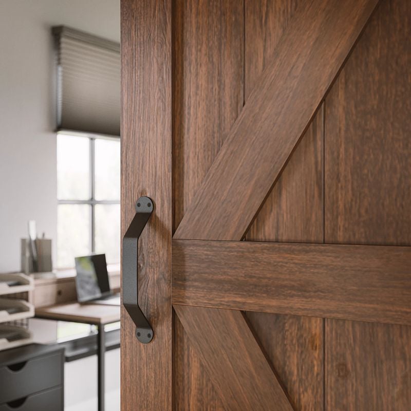 barn door to open into an office